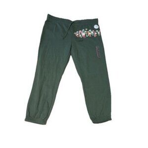 Peanuts Christmas Sweatpants Size XXL Joggers Holiday Lounge Pants Green